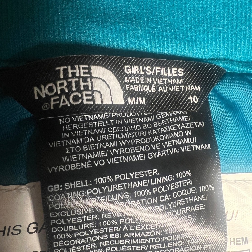 The North Face Freedom Insulated Snow Pants in Harbor Blue, Girls Size 10 Medium - Picture 8 of 16